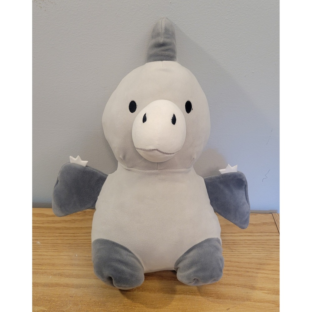 Greenbrier International 16in Gray Pterodactyl Dinosaur Soft Plush Toy